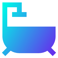 Bath Tub Icon from Sharp Gradient Set
