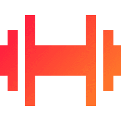 Dumbell Icon from Sharp Gradient Set