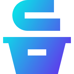 Laundry Basket Icon from Sharp Gradient Set