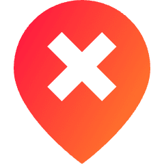 Location Pin Option Remove Icon from Sharp Gradient Set
