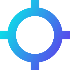 Location Target 2 Icon from Sharp Gradient Set