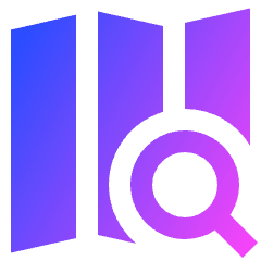 Map Search Icon from Sharp Gradient Set