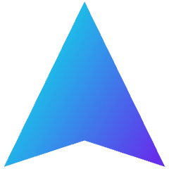 Navigation Arrow North Icon from Sharp Gradient Set