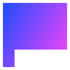 Rectangle Flag Icon from Sharp Gradient Set