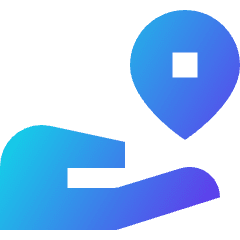 Share Location Icon from Sharp Gradient Set