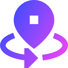 Sync Location Icon from Sharp Gradient Set