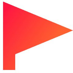 Triangle Flag Icon from Sharp Gradient Set