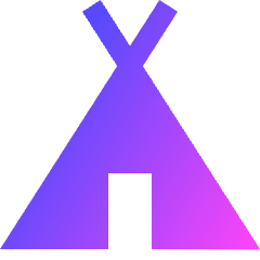 Camping Tent Icon from Sharp Gradient Set