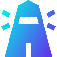 Lighthouse Icon from Sharp Gradient Set