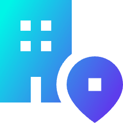 Location Office Icon from Sharp Gradient Set