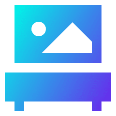 Museum Painting Exhibit 1 Icon from Sharp Gradient Set