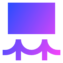 Museum Painting Exhibit 2 Icon from Sharp Gradient Set