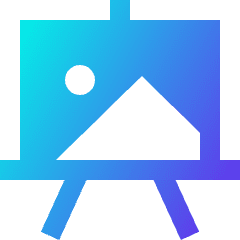 Painting Board Icon from Sharp Gradient Set