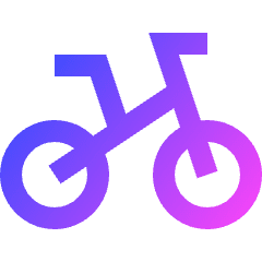 Bicycle Bike Icon from Sharp Gradient Set