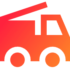 Firefighter Truck Icon from Sharp Gradient Set