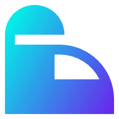 High Speed Train Side Icon from Sharp Gradient Set
