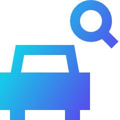Search Car Icon from Sharp Gradient Set