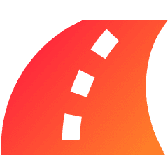Street Road Curve Right Icon from Sharp Gradient Set