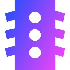 Traffic Light Icon from Sharp Gradient Set