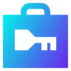 Baggage Lockers Icon from Sharp Gradient Set