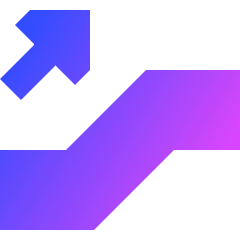 Escalator Up Icon from Sharp Gradient Set