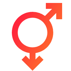 Gender Gay 2 Icon from Sharp Gradient Set