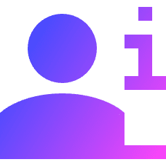 Information Desk Icon from Sharp Gradient Set