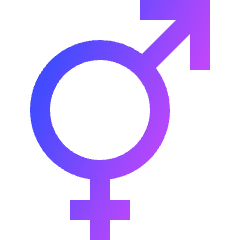 Intersex Symbol Icon from Sharp Gradient Set