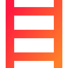 Ladder Icon from Sharp Gradient Set