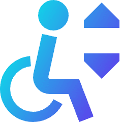 Lift Disability 1 Icon from Sharp Gradient Set