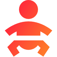 Nursery 1 Icon from Sharp Gradient Set