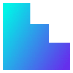 Stairs 2 Icon from Sharp Gradient Set