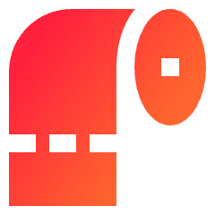Toilet Paper Icon from Sharp Gradient Set