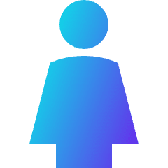 Toilet Women Icon from Sharp Gradient Set