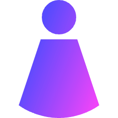 Toiltet Sign Woman Icon from Sharp Gradient Set