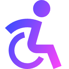 Wheelchair 2 Icon from Sharp Gradient Set
