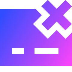 Credit Card Declined Icon from Sharp Gradient Set