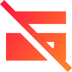 Credit Card Disable Icon from Sharp Gradient Set