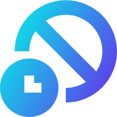 Temporary Block Account Security Icon from Sharp Gradient Set