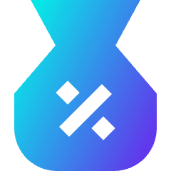 Discount Percent Bag Icon from Sharp Gradient Set