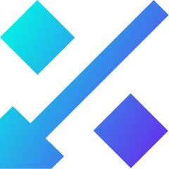 Discount Percent Decrease Icon from Sharp Gradient Set
