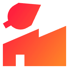 Factory Eco Icon from Sharp Gradient Set