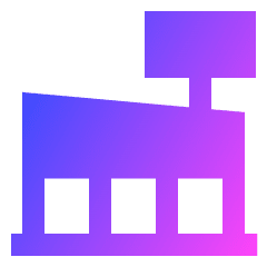 Mall Icon from Sharp Gradient Set