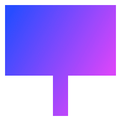 Signage 2 Icon from Sharp Gradient Set