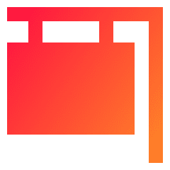 Signage 5 Icon from Sharp Gradient Set