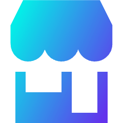 Store 1 Icon from Sharp Gradient Set