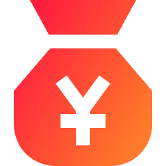 Bag Yen Icon from Sharp Gradient Set
