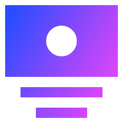 Bill 1 Icon from Sharp Gradient Set