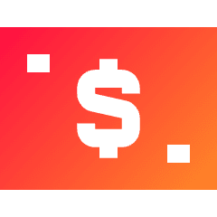 Bill Dollar 2 Icon from Sharp Gradient Set