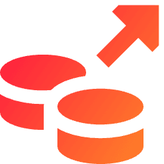 Cash Outgoing Icon from Sharp Gradient Set